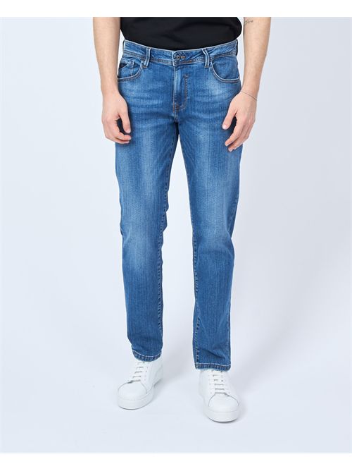 Jeans Yes Zee a 5 tasche slim fit<BR/>